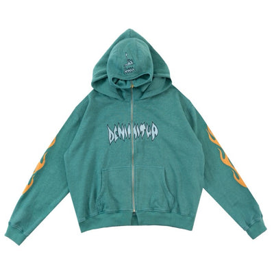 DENIMITUP Ninja Hoodie - N.O.S Washed Green - Hoodie