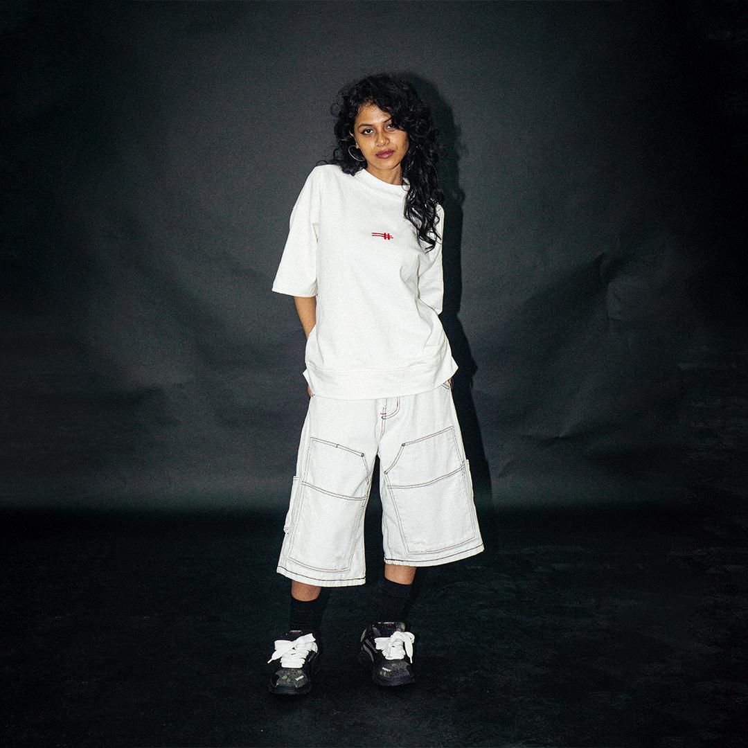 A1 Carpenter Jorts Ladies - Ice White