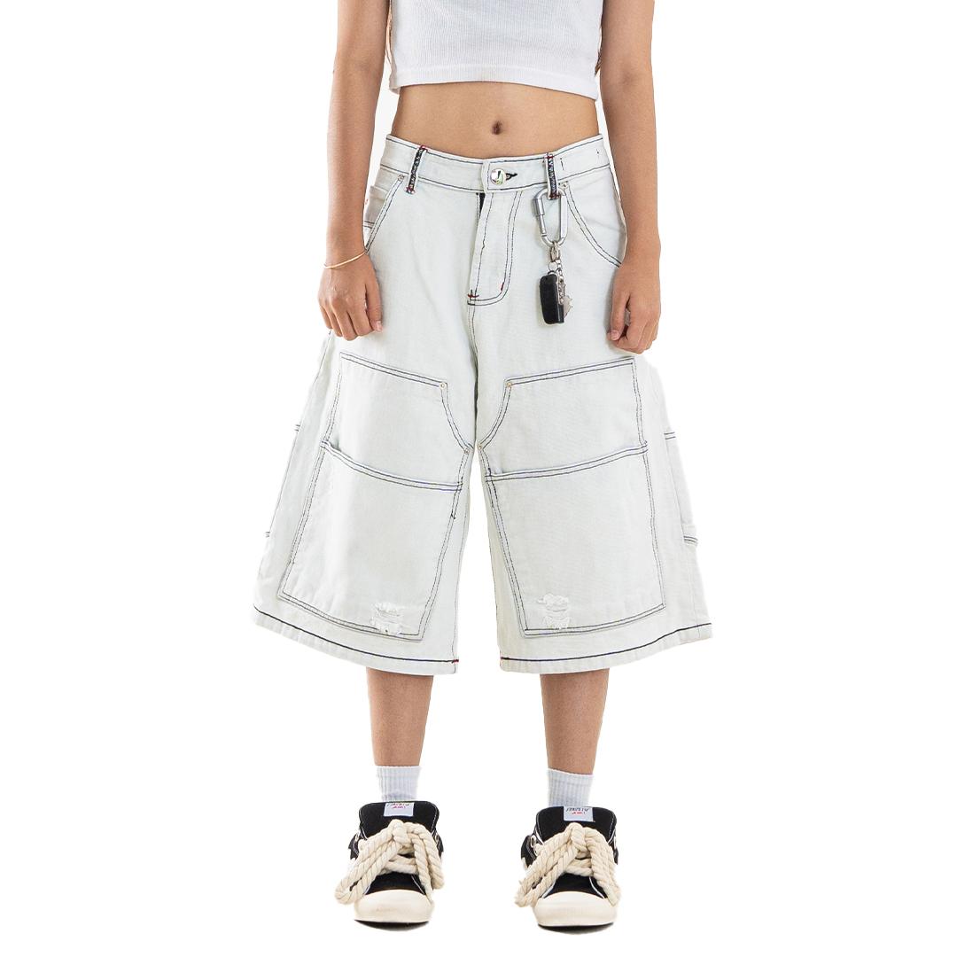 A1 Carpenter Jorts Ladies - Ice White