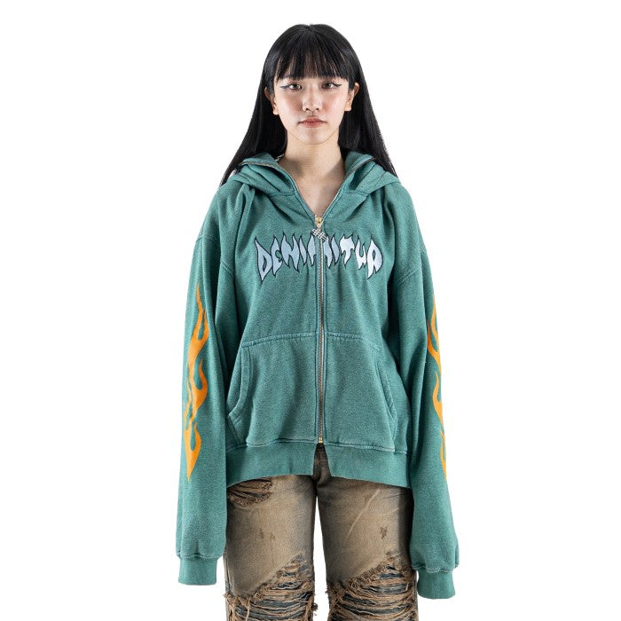 DENIMITUP Ninja Hoodie - N.O.S Washed Green - Hoodie