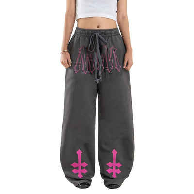 Denimitup ladies sweat pants H Zigzag - Sonic Grey - Long Pants