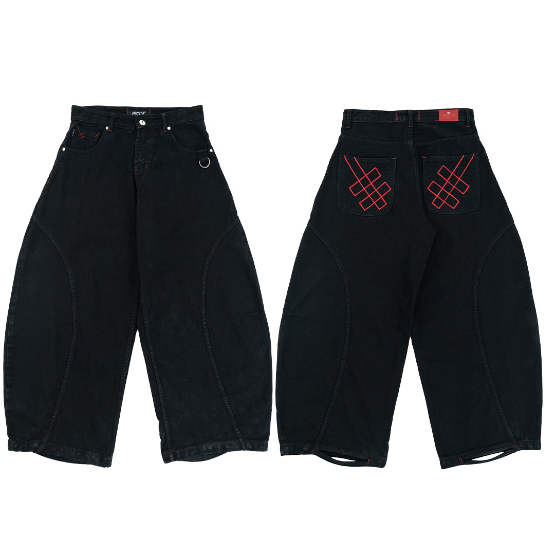 A1 Wide Barrel - Black Star - Jeans