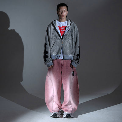 A1 Wide Barrel - Grain Dual Pink - Jeans
