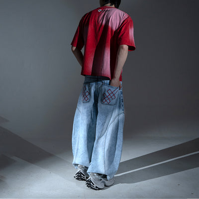 A1 Wide Barrel - Grain Dual Ice Blue - Jeans