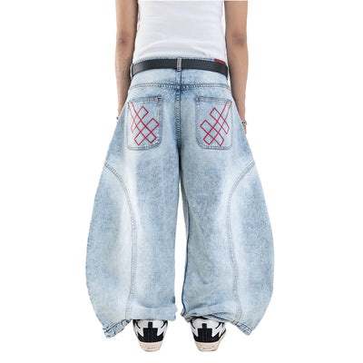 A1 Wide Barrel - Grain Dual Ice Blue - Jeans