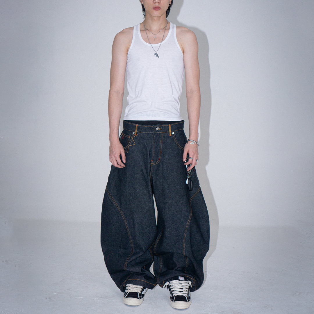 A1 Wide Barrel - Raw Denim - Jeans