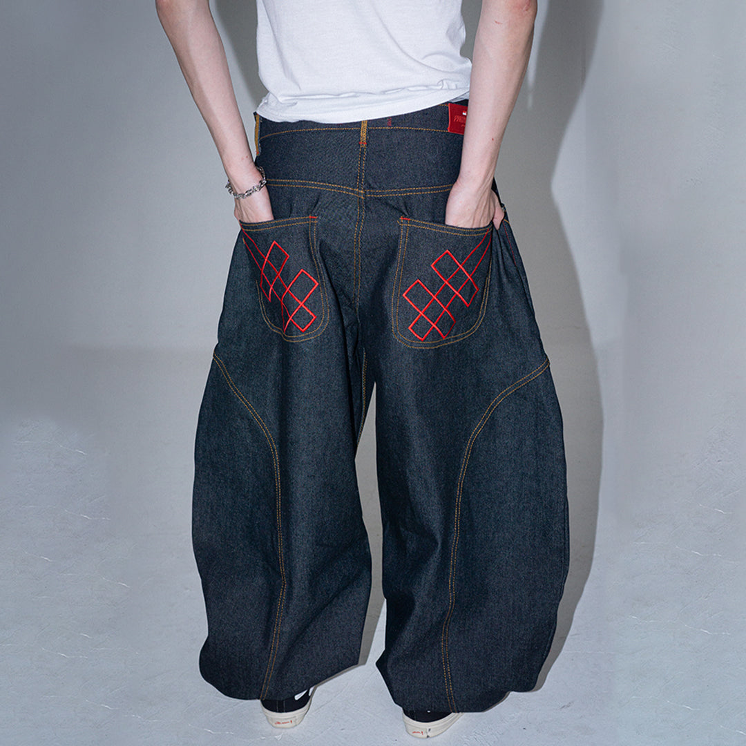 A1 Wide Barrel - Raw Denim - Jeans