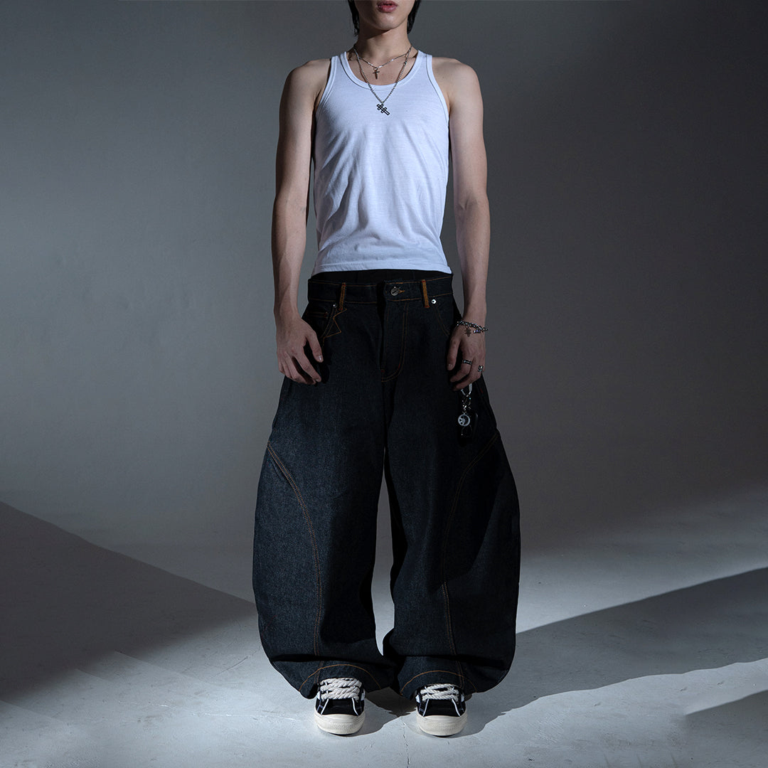 A1 Wide Barrel - Raw Denim - Jeans
