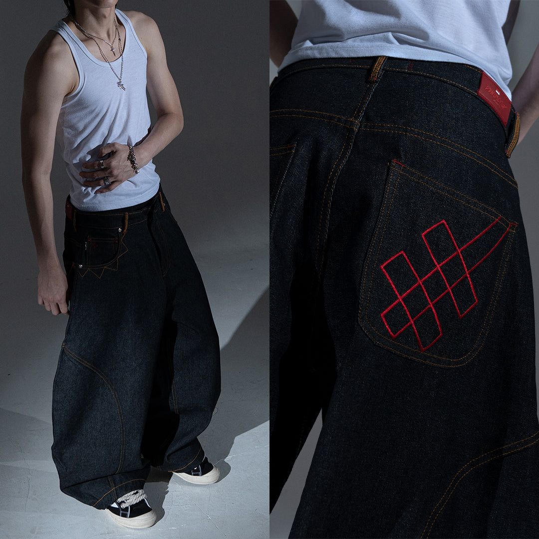 A1 Wide Barrel - Raw Denim - Jeans
