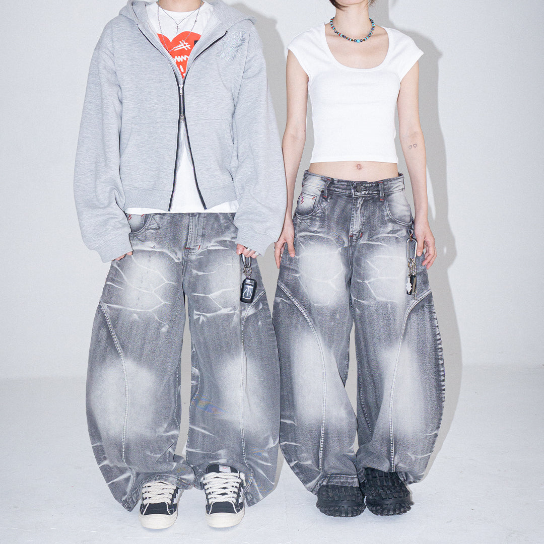 A1 Wide Barrel - Titanium Grey - Jeans