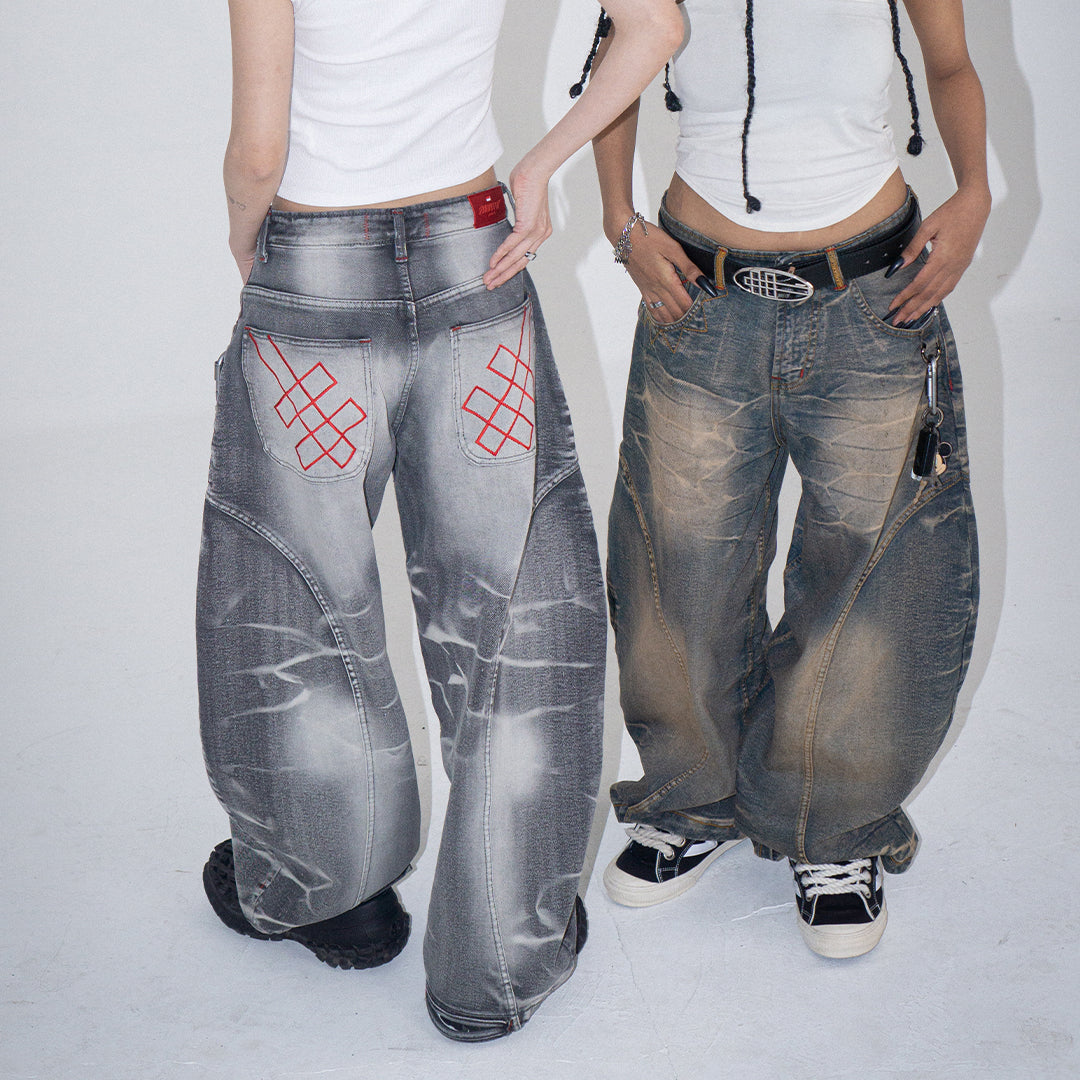 A1 Wide Barrel - Titanium Grey - Jeans