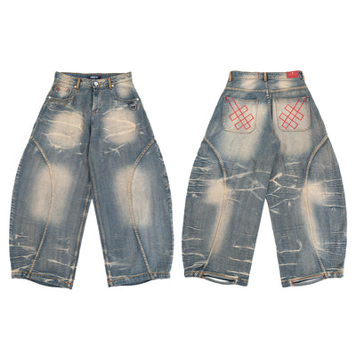 A1 Wide Barrel - Vintage Blue - Jeans