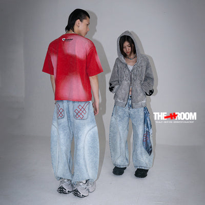 A1 Wide Barrel - Grain Dual Ice Blue - Jeans
