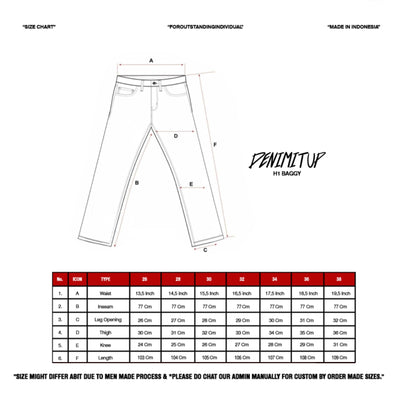 H1 Low Waist Baggy Ladies Jeans - Ice White In Blues x Roydcdc - Jeans