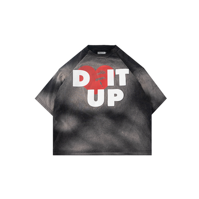 Loving Trilogo Denimitup Washed - Cloudy Black - Tshirt