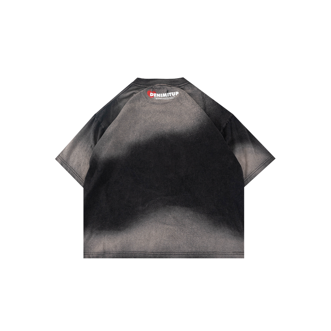 Loving Trilogo Denimitup Washed - Cloudy Black - Tshirt