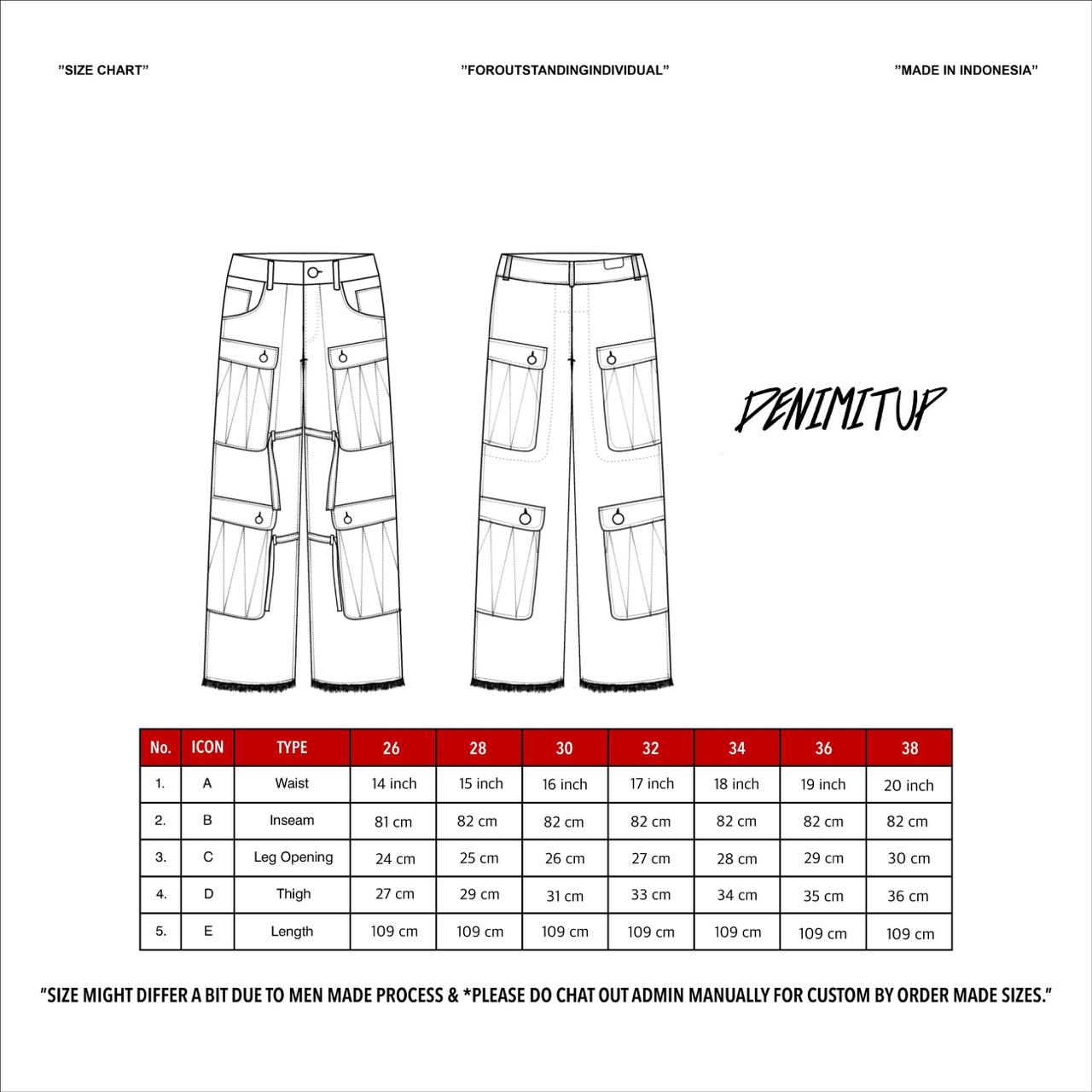 A1 Quad Pocket Cargo - Desert Brown - Jeans