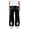DENIMITUP Sweat Pants H ZigZag - Jet black - Long Pants