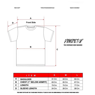 DENIMITUP crop tee combed white - Baju Kaos