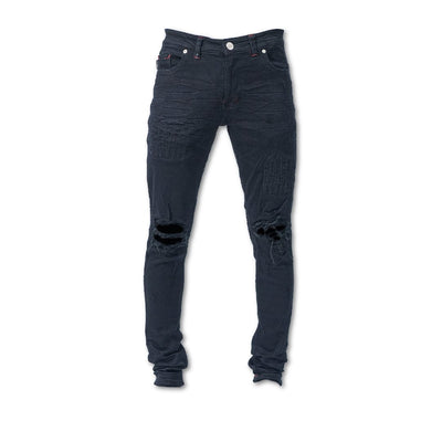 A1 distressed - Black - Celana Jeans