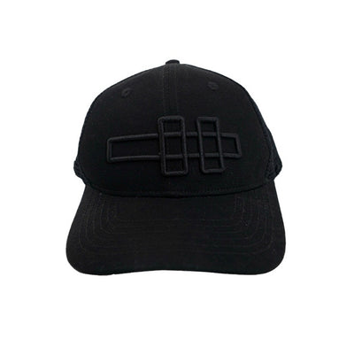 Denimitup Trucker Hat H Logo - Black on Black - Hat