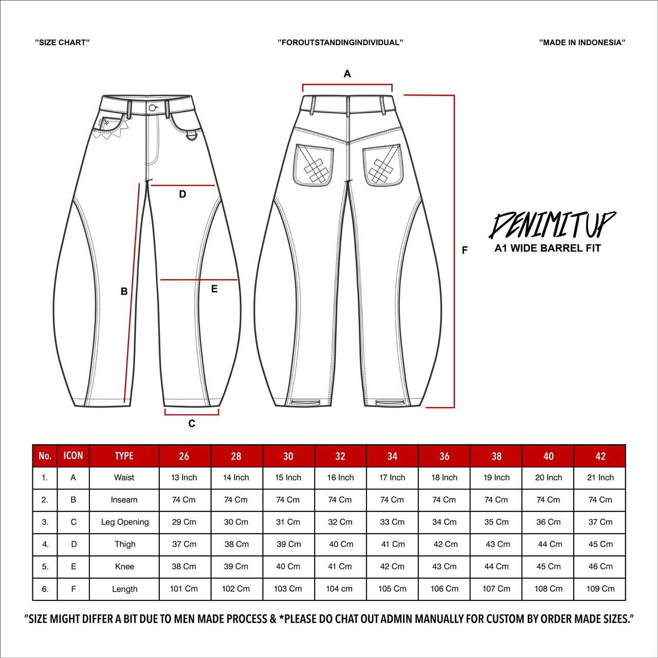 A1 Wide Barrel - Titanium Grey - Jeans