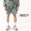 DENIMITUP Sweat Short - Snowish Chroma Green - Celana pendek pria