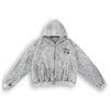 DENIMITUP Snowish Light Grey Zip - Hoodie