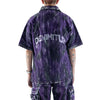 DENIMITUP embroidered work denim shirt - Chroma purple x Roycdc - Shirt