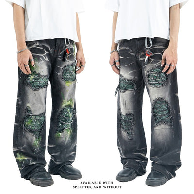 H1 Baggy Quad Viper - Shadow grey - Celana Jeans