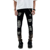 H1 Leather Patches - Jet Black Splash - Jeans Pants