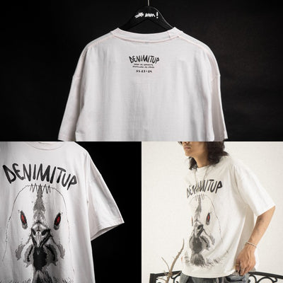 Denimitup love of dove - White tee - Baju Kaos