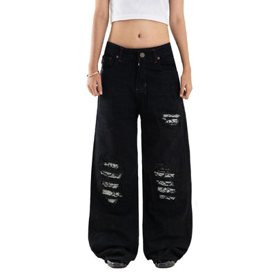 H1 Low Waist Baggy Quad Viper Ladies - Black - Jeans