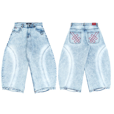 A1 Wide Barrel - Grain Dual Ice Blue - Jeans