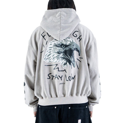 Denimitup Fly high stay low - Snowish Beige - Hoodie Pria