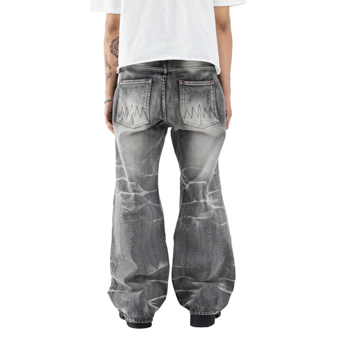 H1 baggy leather - Titanium grey - Celana Jeans