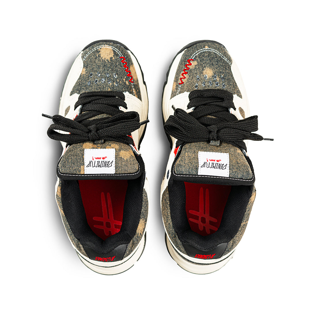 H Apex Denimitup - Vintage Blue Denim Splashes - Shoes