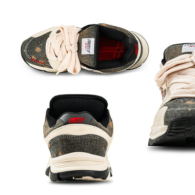 H Apex Denimitup - Vintage Blue Denim Splashes - Shoes