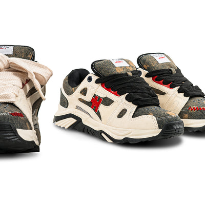 H Apex Denimitup - Vintage Blue Denim Splashes - Shoes