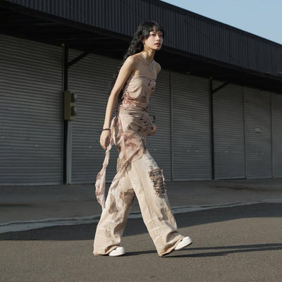 H1 Low Waist Baggy Tri Batik Cendrawasih Ladies - Euro Sand