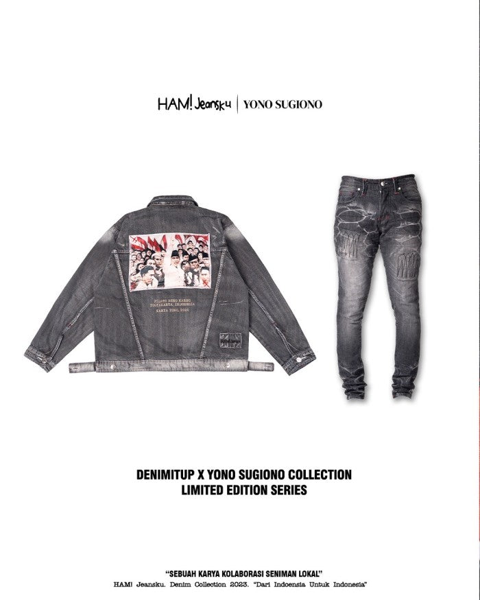 A1 jacket - X Yono sugiono - Dream grey- Jaket jeans