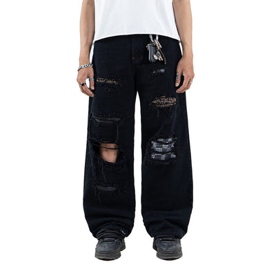 H1 Tri Fabric Baggy - Carbon Black - Jeans Pants