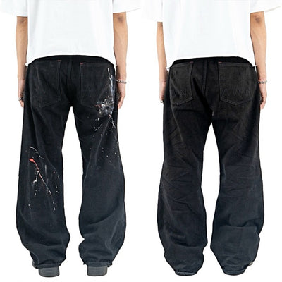 H1 Baggy Quad Viper - Burst of venom black - Celana Jeans