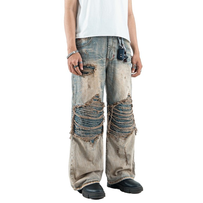 H1 baggy tri biker - Cream Stone - Jeans Pants