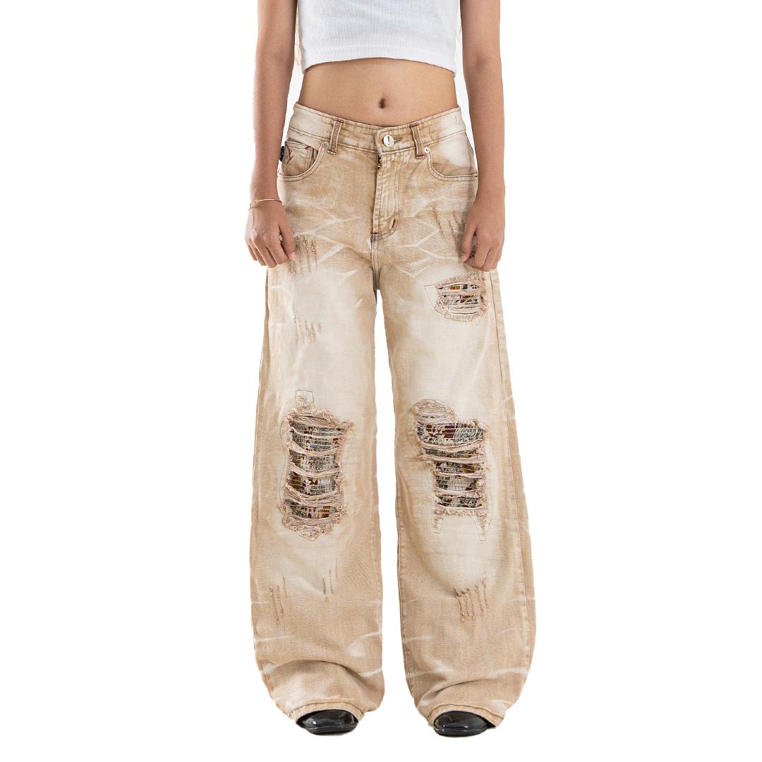 H1 Low Waist Baggy Tri Batik Cendrawasih Ladies - Euro Sand