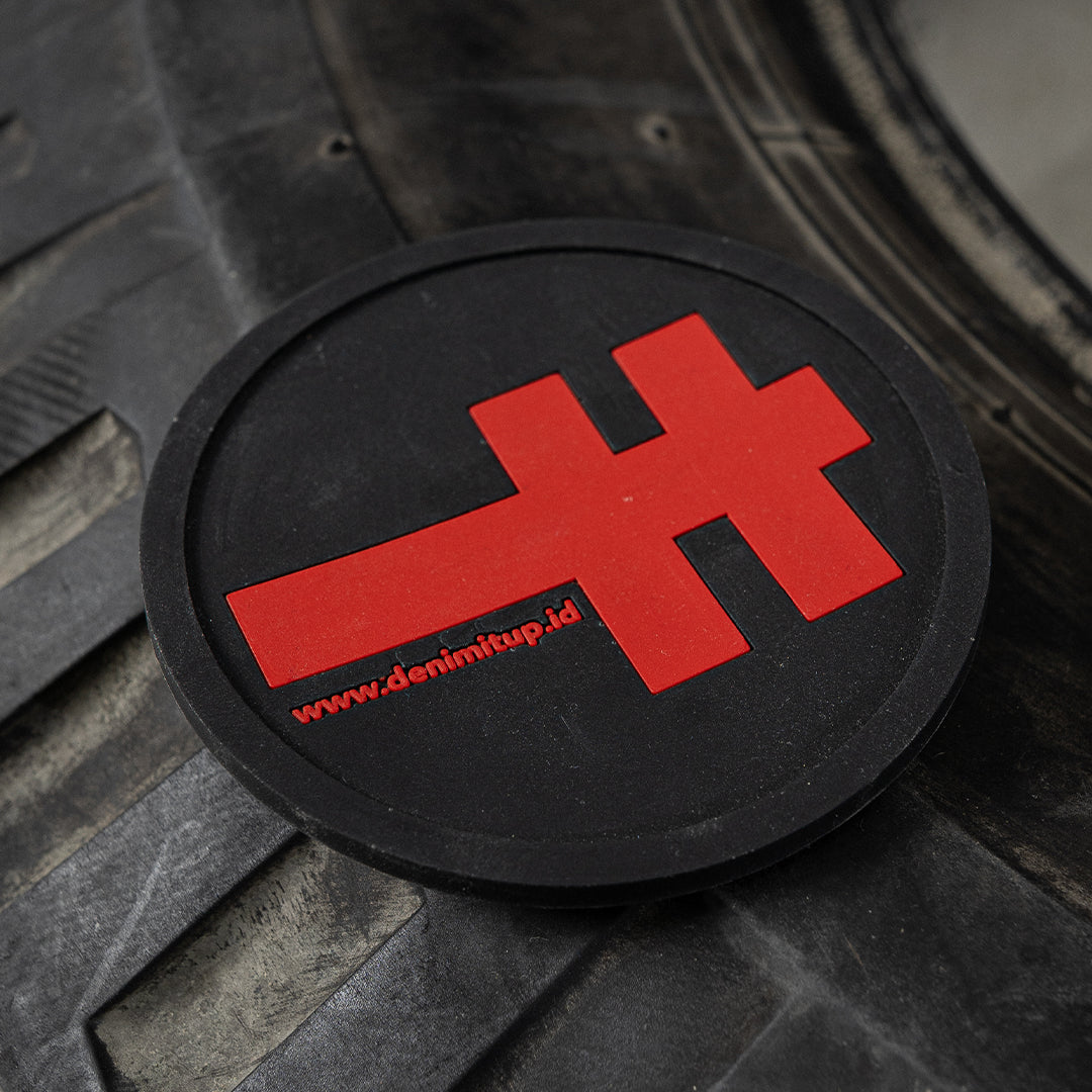 DENIMITUP H Logo Coaster - Black - Accessories