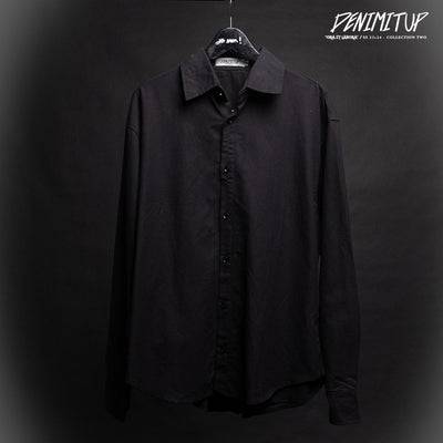 Denimitup Longshirt Black - Baju Kaos
