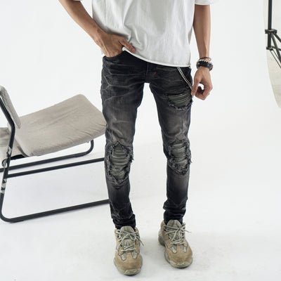M1 Tri Leather Apex Grey - Celana Jeans
