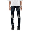 M1 Tri Leather Grey on Black Splatter - Jeans Pants