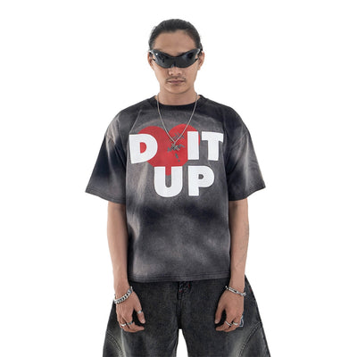 Loving Trilogo Denimitup Washed - Cloudy Black - Tshirt